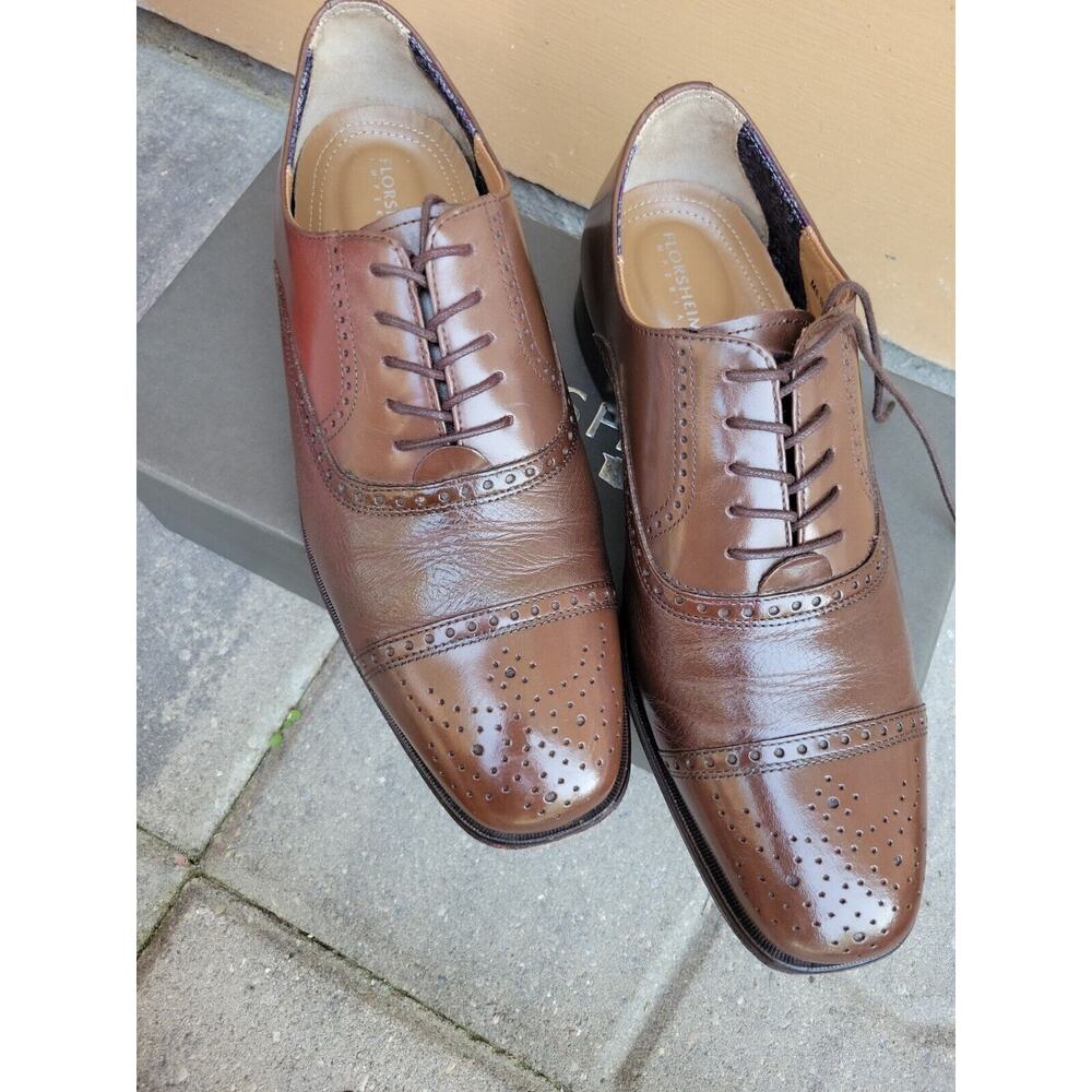 Florsheim Otavio Imperial mens 8EEE Brown Cap Toe Oxford Dress Shoes Bio Comfort